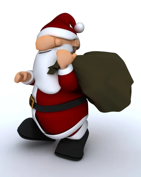 Charicatura bonito Papai Noel — Fotografia de Stock