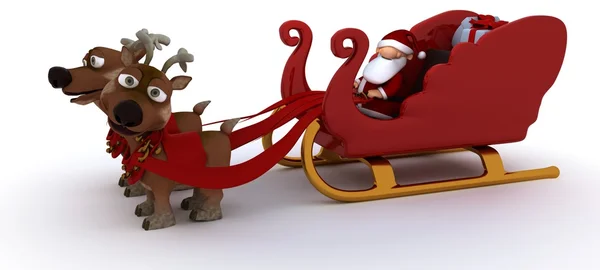 Charicature mignon Père Noël — Photo