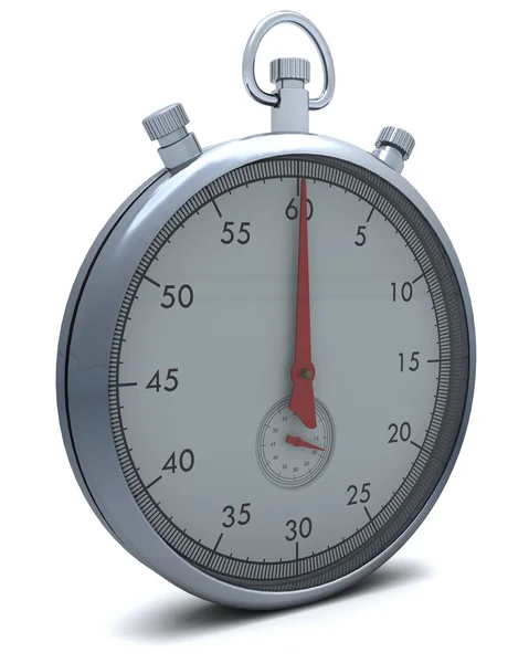 Traditional chrome stop watch — Stock Photo, Image