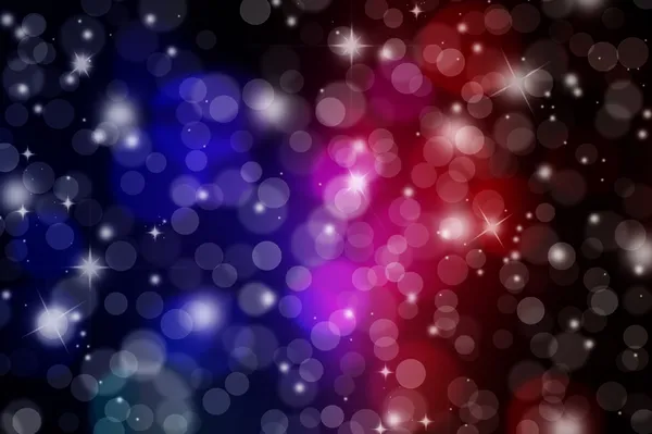 Огни и звёзды Боке — стоковое фото