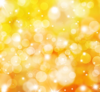 Glittery gold lights background clipart