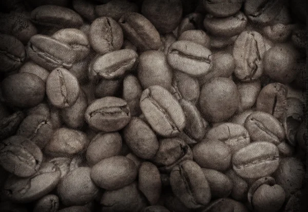 Grunge imagen de granos de café — Foto de Stock