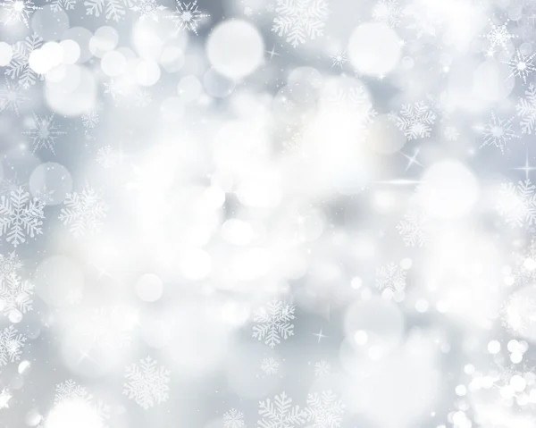 Schneeflocken und Sterne — Stockfoto