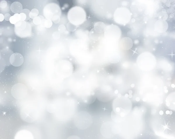 Silver Bokeh lights background — Stock Photo, Image