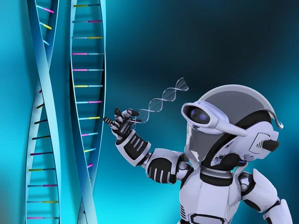 Robô com fios de DNA — Fotografia de Stock