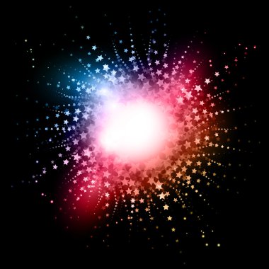 Abstract starbust effect background clipart