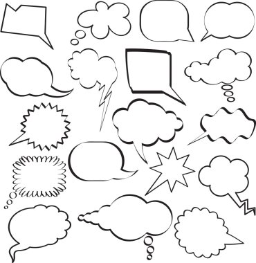 Speech bubbles clipart