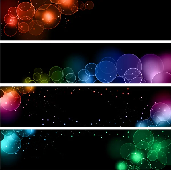 Bokeh Lichteffekt Banner — Stockfoto