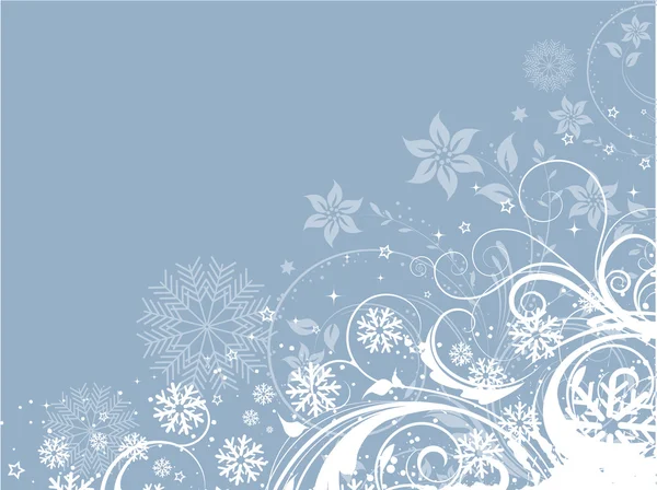 Dekorative Blumen Winter Hintergrund — Stockfoto