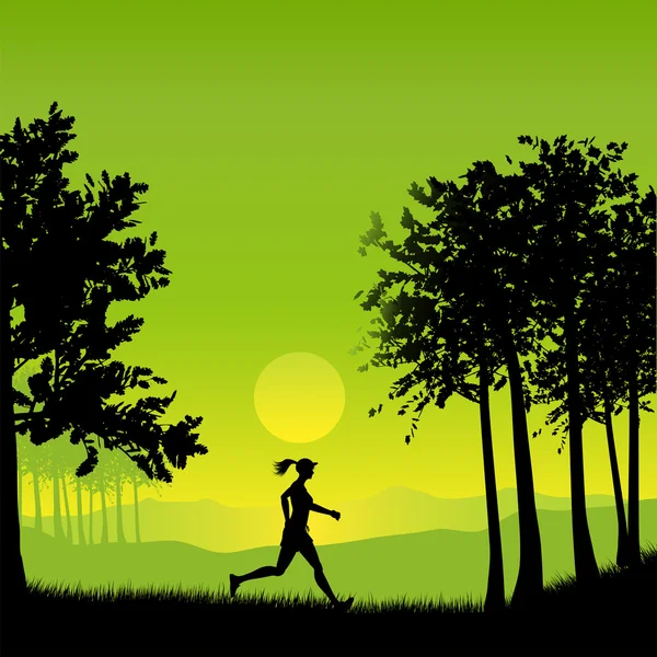 Kobieta jogger — Zdjęcie stockowe