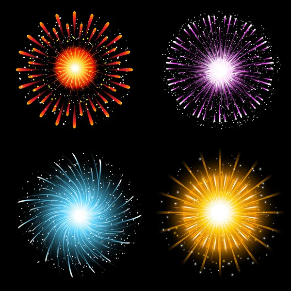 Fireworks samling — Stockfoto