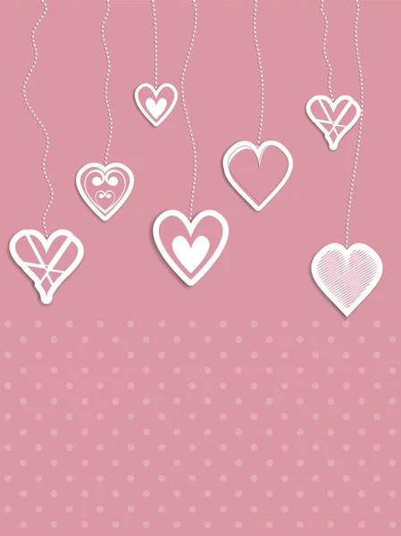 Hearts background — Stock Photo, Image