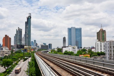 gökyüzü tren demiryolu Bangkok