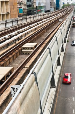 gökyüzü tren demiryolu Bangkok