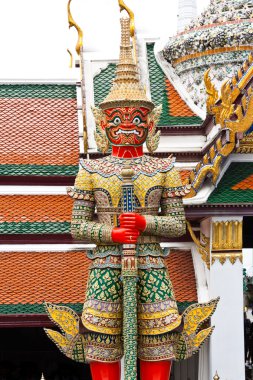 Demon Guardian Wat Phra Kaew clipart