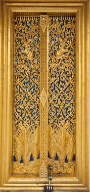 Door in Wat Phra Kaew clipart