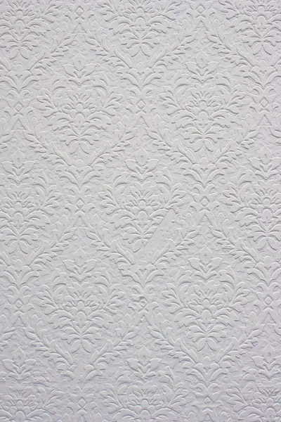 Vintage motif floral blanc, papier peint — Photo