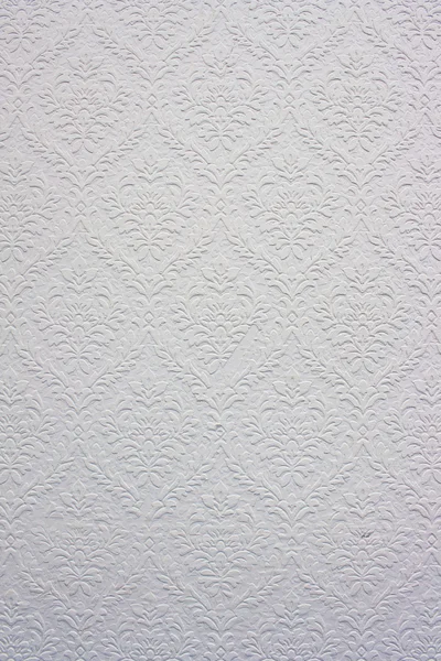 Εκλεκτής ποιότητας λευκό floral μοτίβο, ταπετσαρία — Φωτογραφία Αρχείου