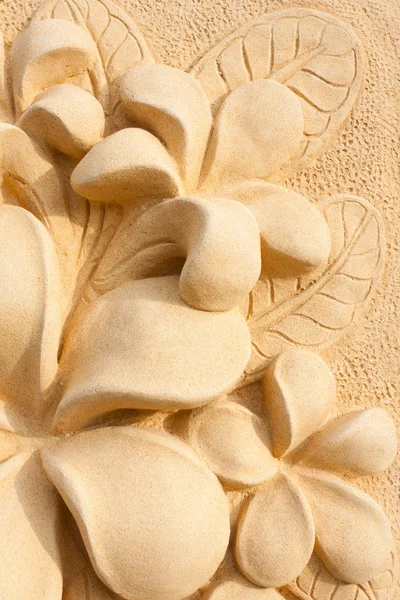 Камень Plumeria художественный дизайн для спа — стоковое фото