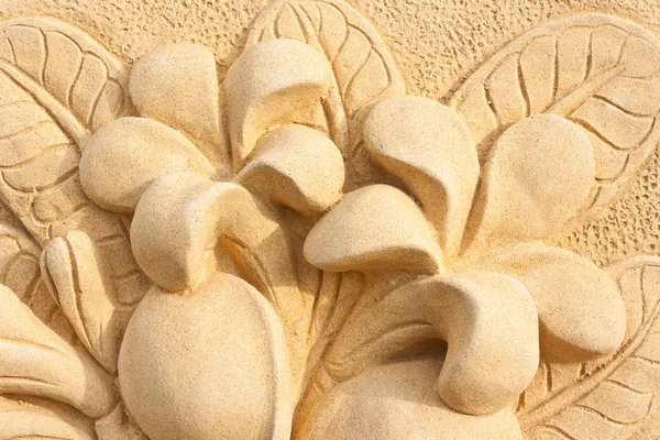 Pedra Plumeria design de arte artesanal para spa — Fotografia de Stock