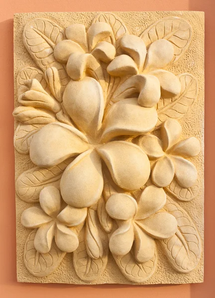 Spa için taş plumeria craft sanat tasarım — Stok fotoğraf