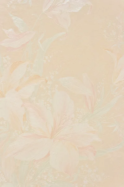 ヴィンテージ パール ピンク、花柄の壁紙 — ストック写真