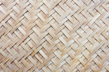 Thai handcraft of bamboo weave pattern