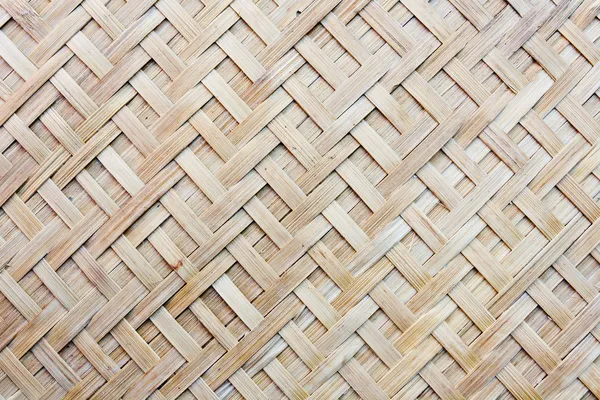 Thai handcraft of bamboo weave pattern — Stock Photo, Image