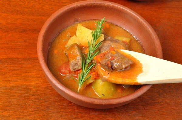 Meat stew with potatoes — Stock Photo, Image