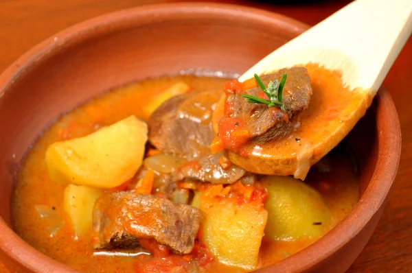 stock image Meat stew with potatoes