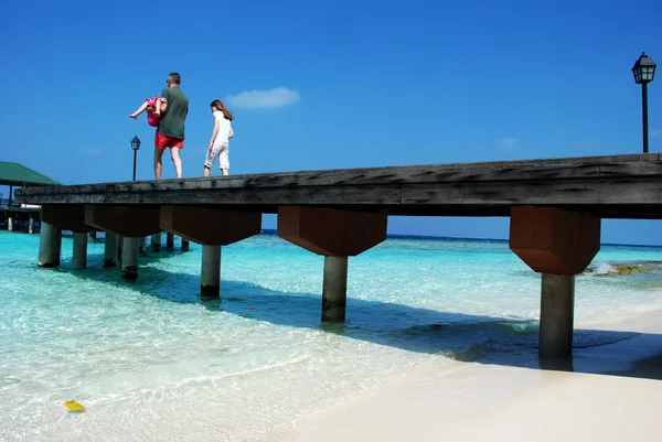 Relaxujte v Maledivy — Stock fotografie