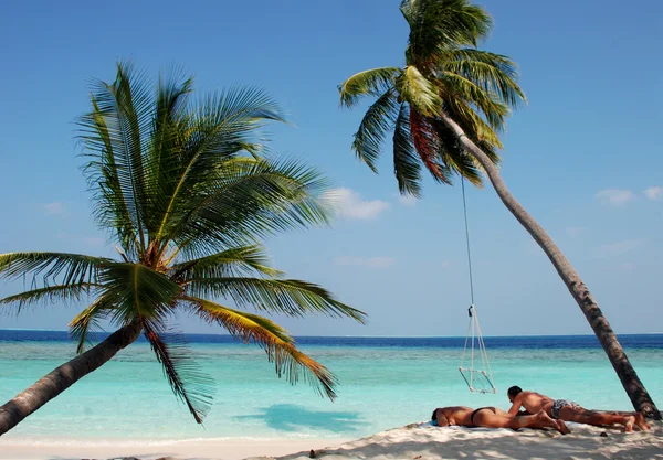 Relax nelle maldive — Foto Stock