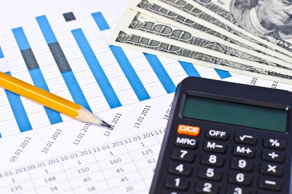 stock image Business financial chart