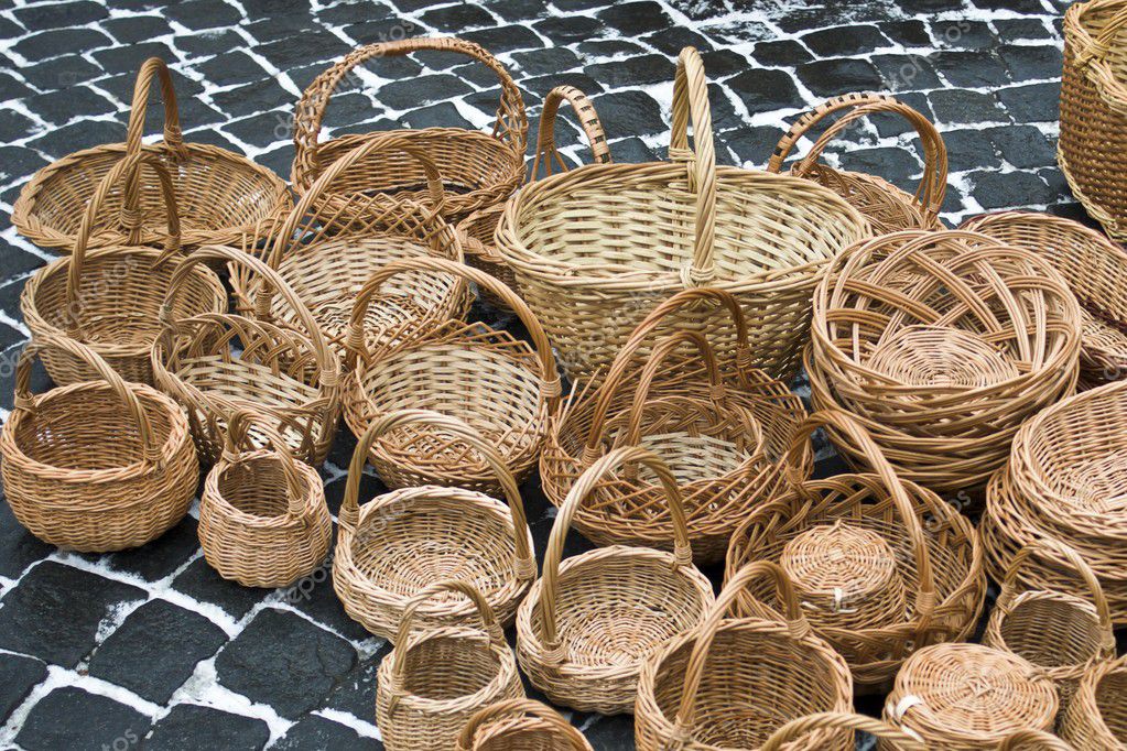 canastas tejidas — Fotos de Stock © yur1956 #8462112