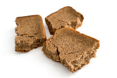 Dry crust of rye bread. clipart