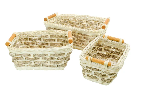 Un poco de cestas de mimbre —  Fotos de Stock