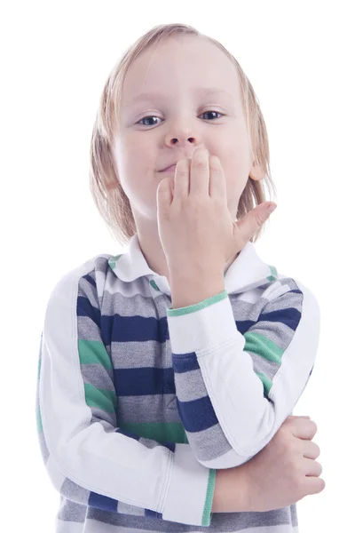 Small boy looking to the camera — Stock Photo, Image