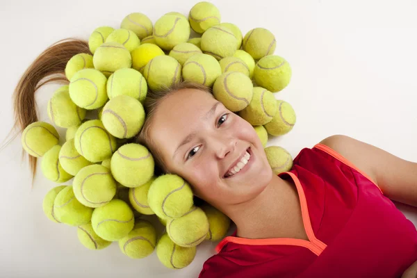 Dziewczyna tenisu — Zdjęcie stockowe