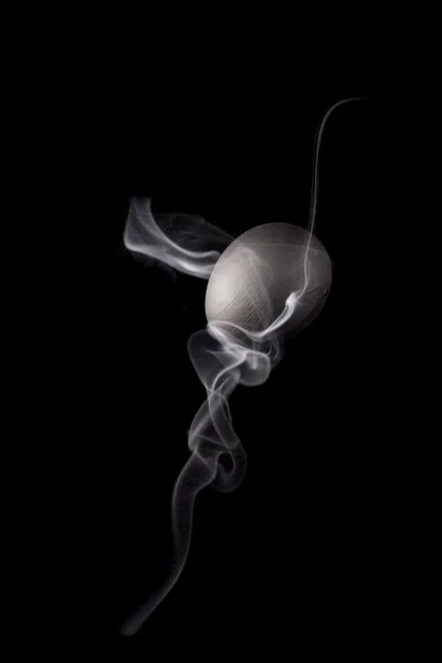 Egg in smoke — Stock Photo, Image