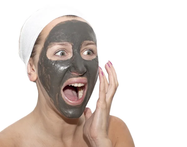 Diepzee modder masker behandeling — Stockfoto