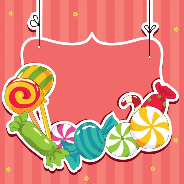 Bonbons sur cordes — Image vectorielle