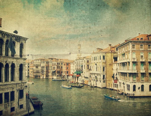 Canal with gondola. Venice — Stock Photo, Image