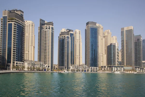 Dubai Yat Limanı cityscape — Stok fotoğraf