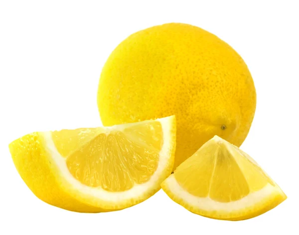 Citron et tranches de parties — Photo