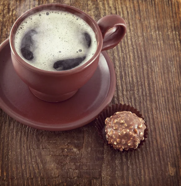 Taza de café con dulces —  Fotos de Stock