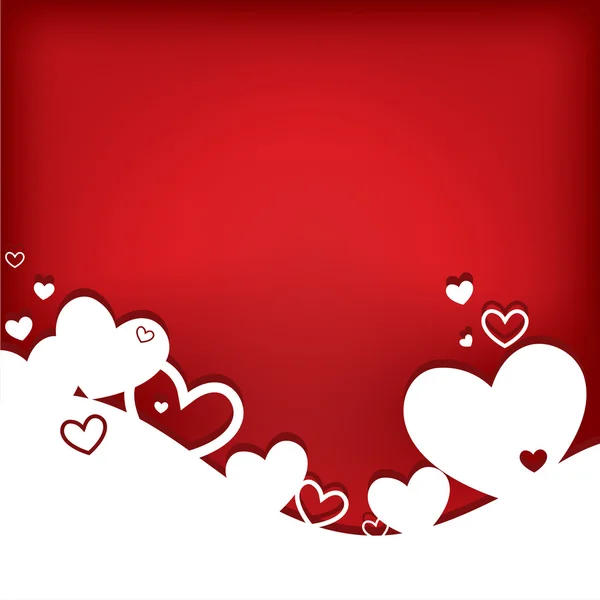 Harten. Valentijnskaart — Stockvector