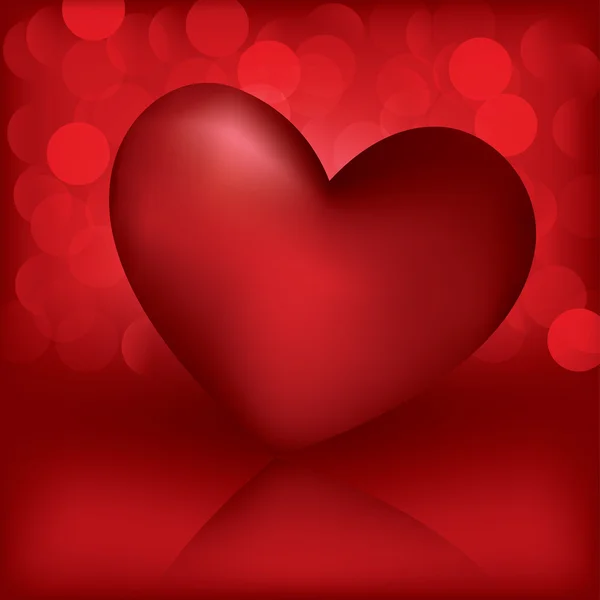 Hart. Valentijn kaart — Stockvector