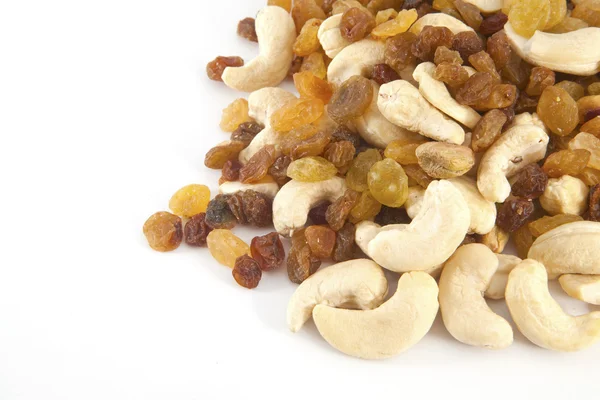 Míchané ořechy a rozinky — Stock fotografie