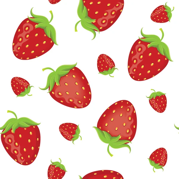 草莓无缝 — 图库矢量图片