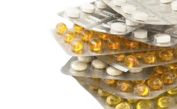 Packs of medicine pills — Stock Photo, Image